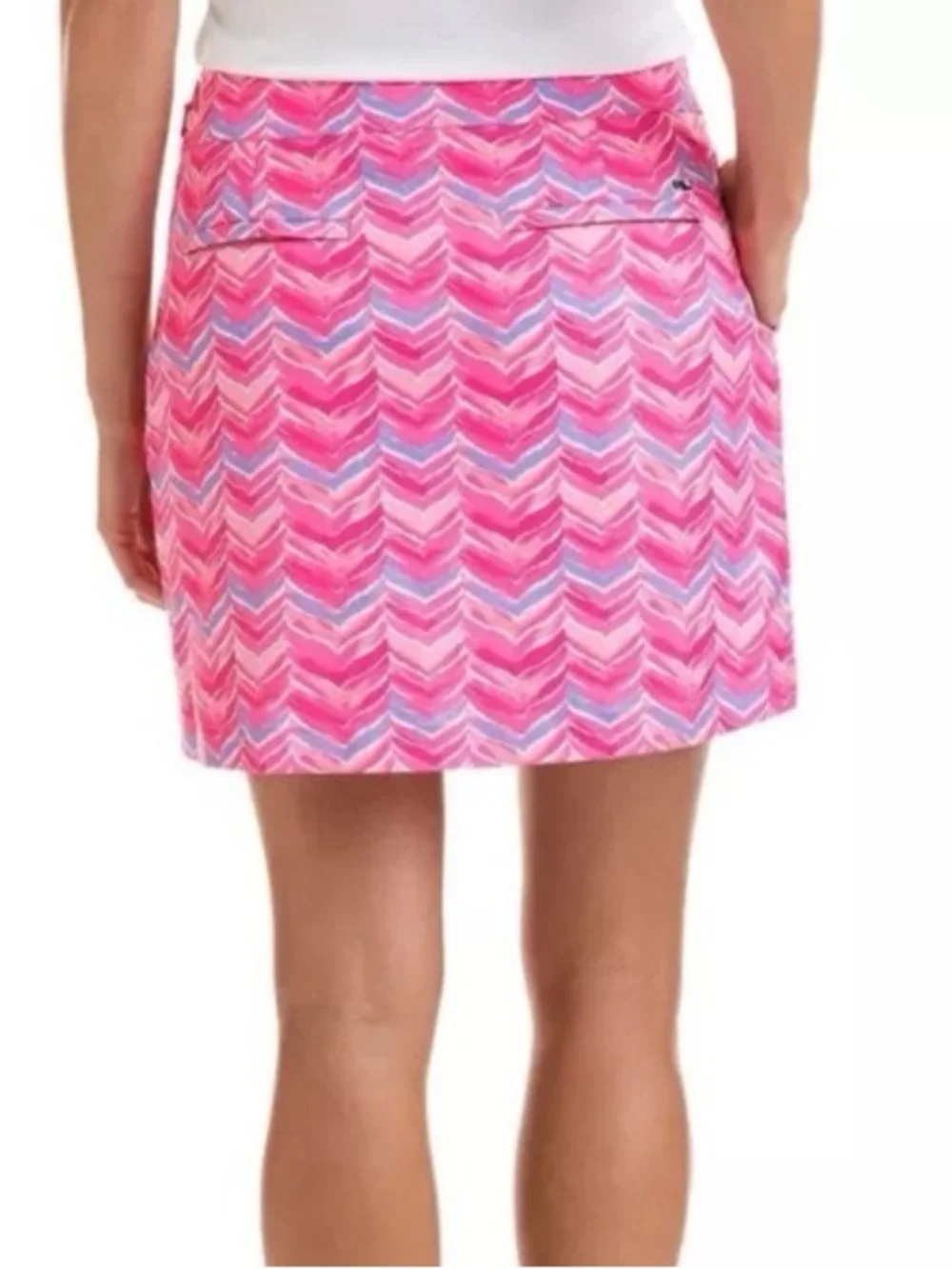 Vineyard Vines Women’s Printed Whale Tail Golf Skort Pink Size 4 EUC $118 Skirt